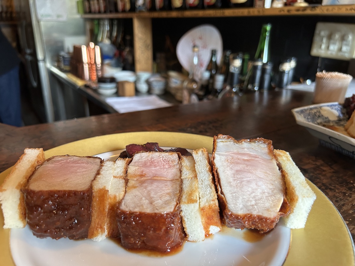 京大生のデートご飯　とんかつ清水　カツサンド