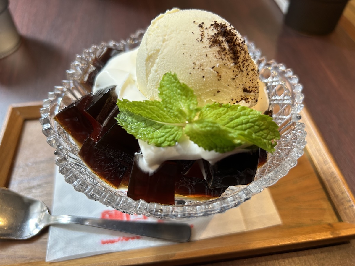 京大生のデート　カフェ　前田珈琲　コーヒーゼリー