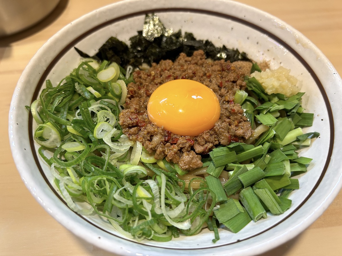 京大　まぜそば　ラーメン　麺屋やまひで　